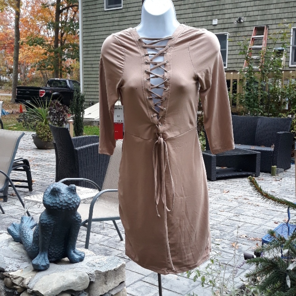 Lace Up Dress
